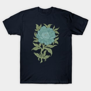 Chrysanthemum Antique Engraving Drawing T-Shirt